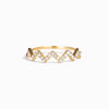 Elegant Wave Design Wedding Band In Sterling Silver