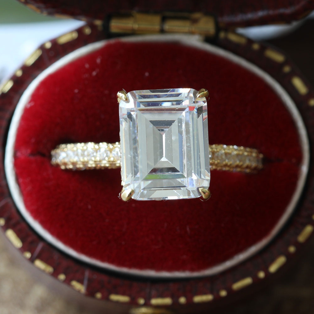 Emerald Cut Bridal Set