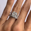 2PCS Cushion Cut Bridal Set in Sterling Silver