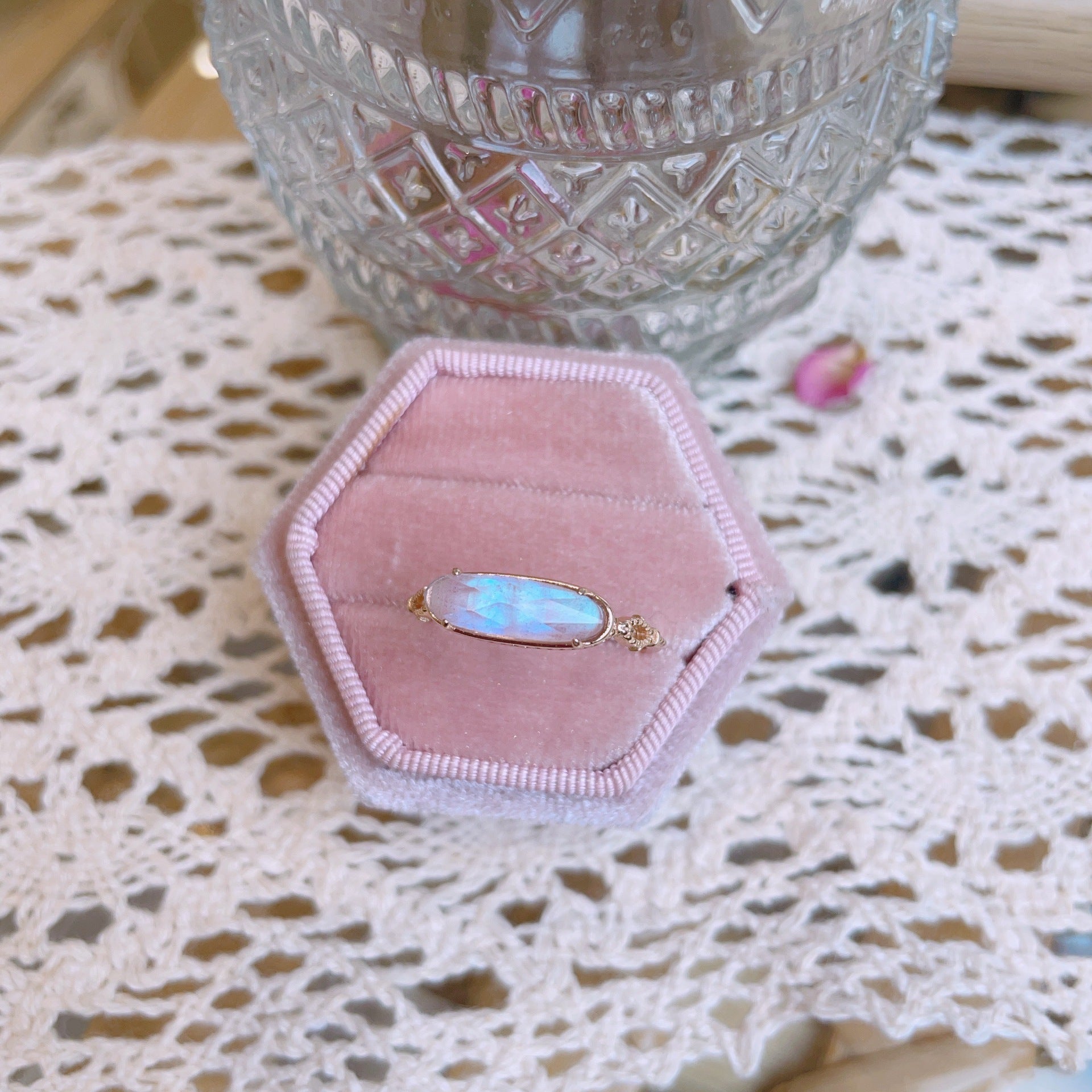 Mystical Forest Natural Amethyst Sterling Silver Ring