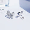 1.0 Carat Fashion Bowknot Design Stud Earrings
