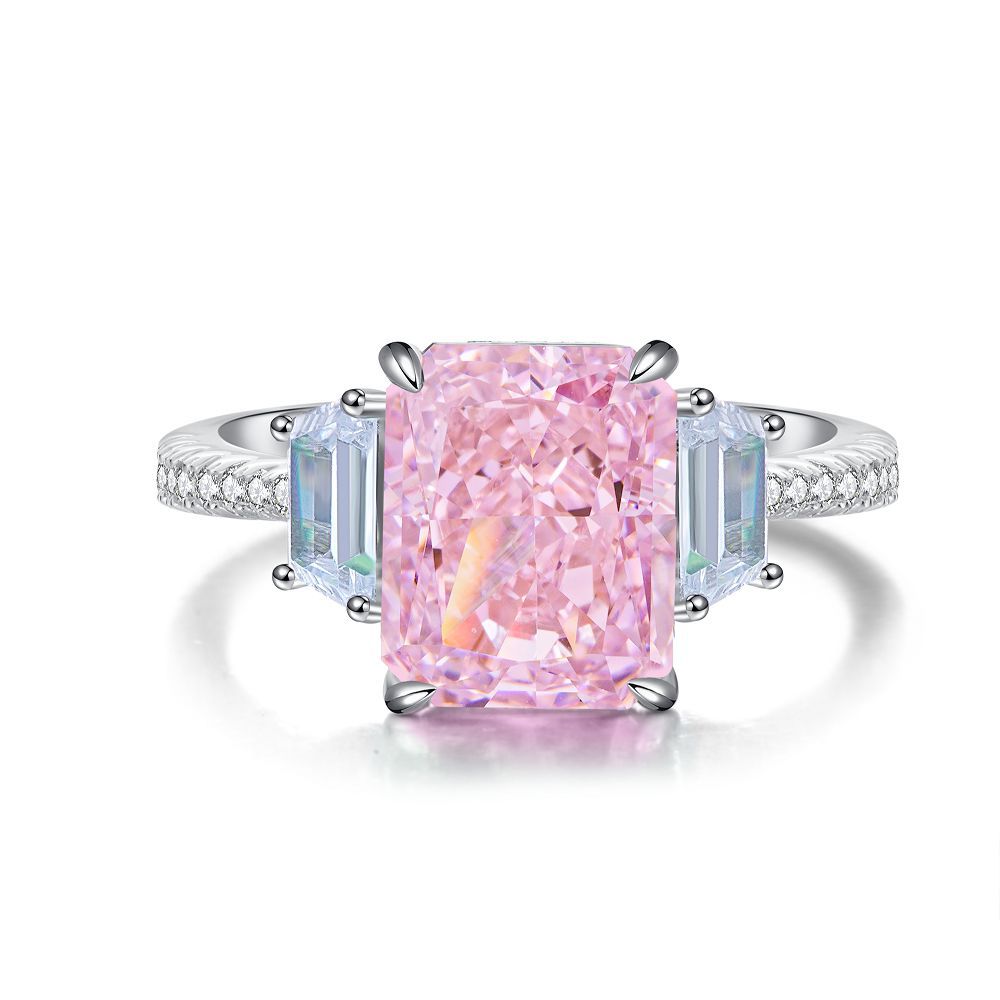 Pink Collection- Sterling Silver Engagement Ring