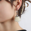 Retro Baroque Lantern Fringe Pearl Drop Earrings