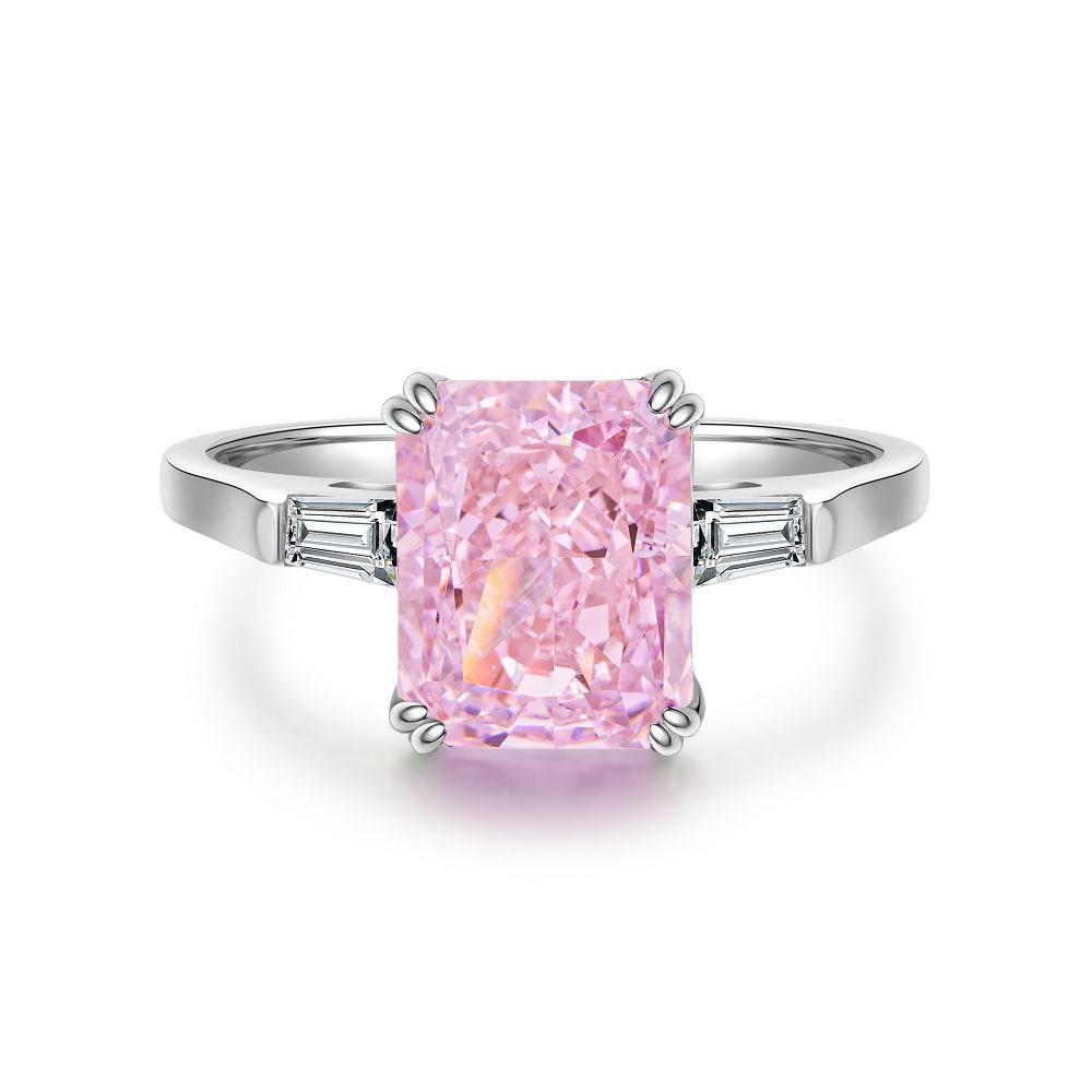 Pink Collection- Sterling Silver Engagement Ring