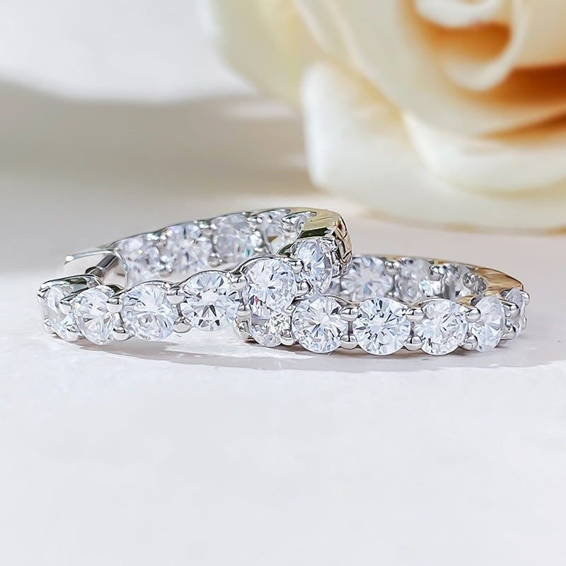 Stunning Sterling Silver Hoop Earrings