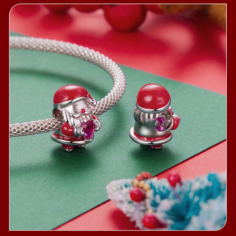 Christmas Themed 925 Sterling Silver Charms for Bracelets & Necklace