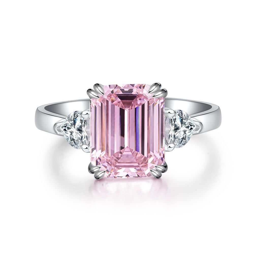 Pink Collection- Sterling Silver Engagement Ring