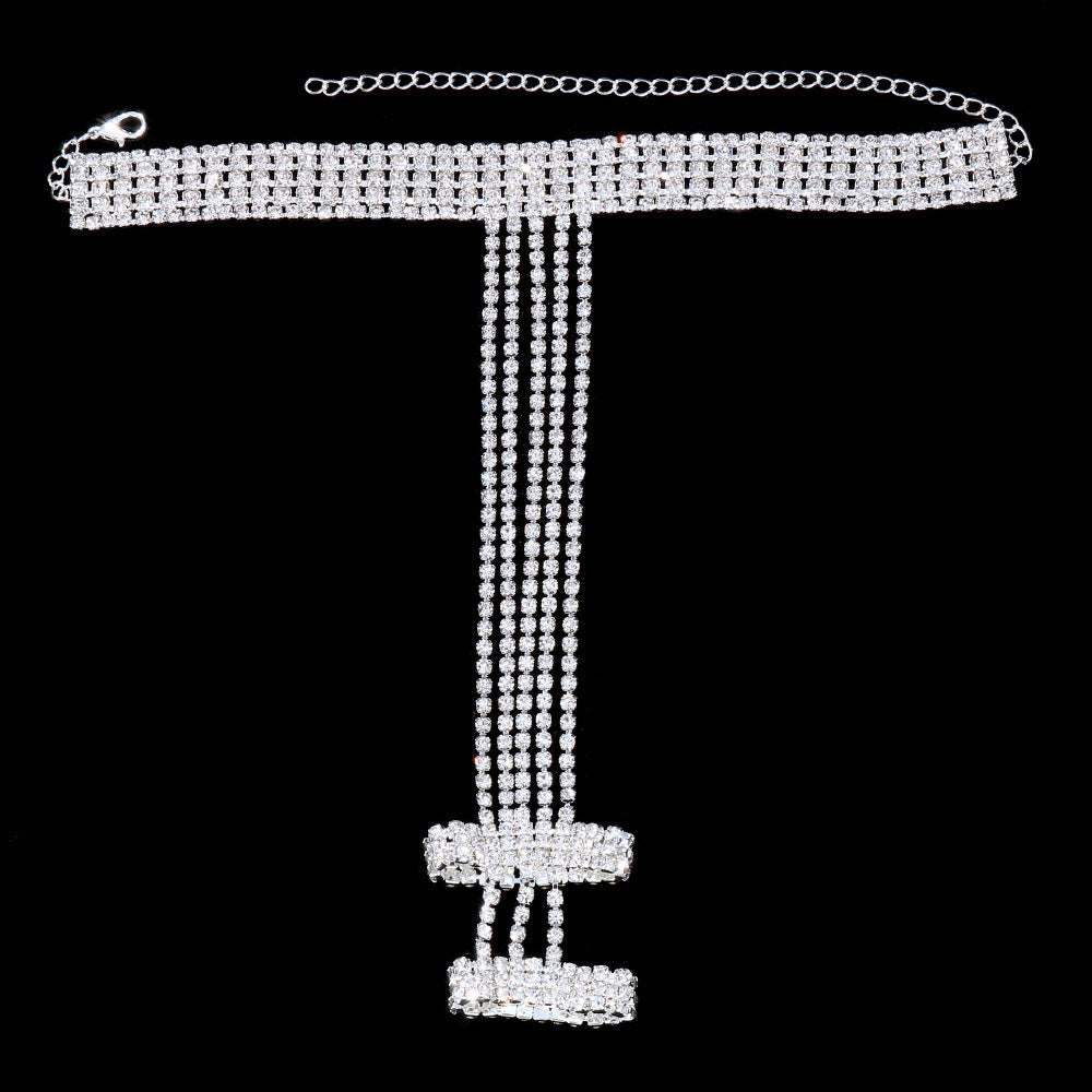 Sparkling Rhinestone Fashion Hand Chain