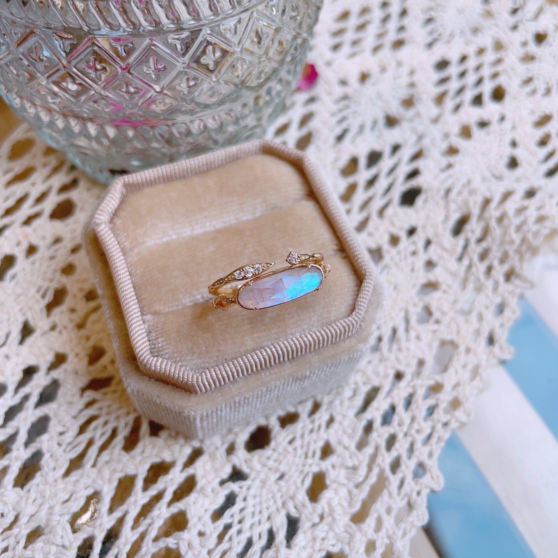 Mystical Forest Natural Amethyst Sterling Silver Ring