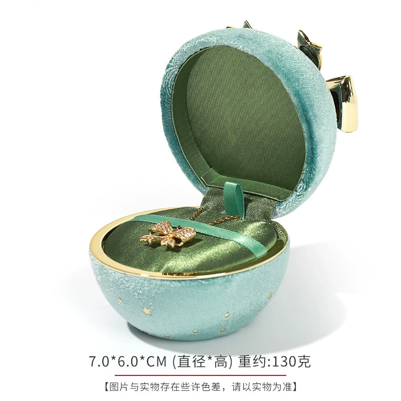 Romantic Spherical Bow-knot Jewelry Box for Ring and Necklace