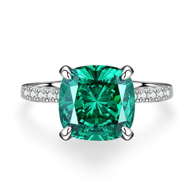 Unique 4.0ct Cushion Cut Paraiba Tourmaline Engagement Ring with Hidden Halo