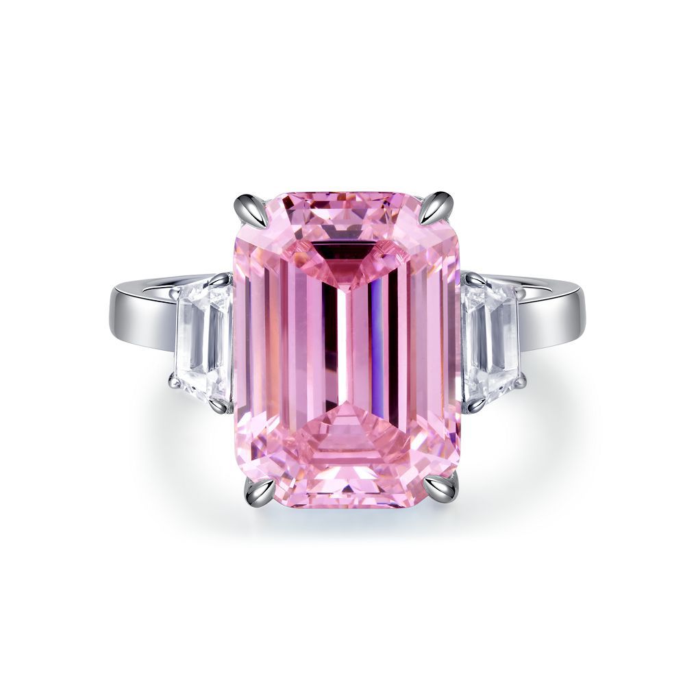 Pink Collection- Sterling Silver Engagement Ring