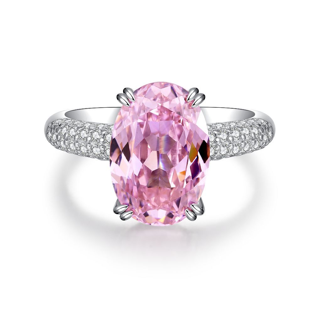 Pink Collection- Sterling Silver Engagement Ring