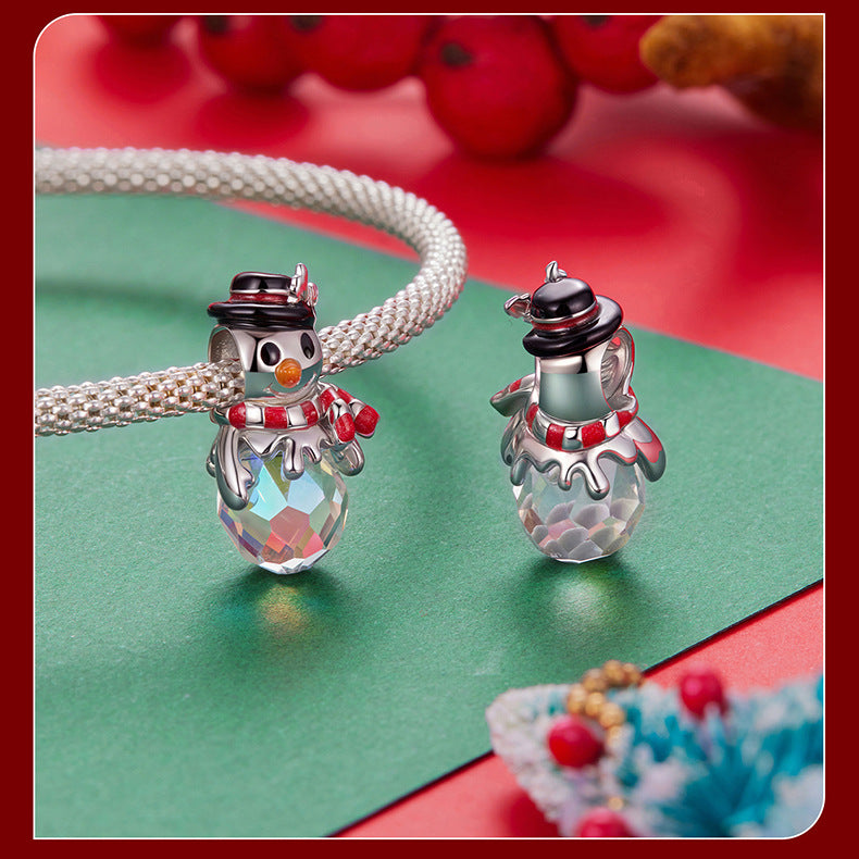 Christmas Themed 925 Sterling Silver Charms for Bracelets & Necklace