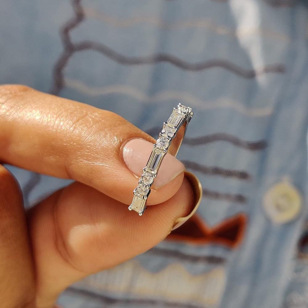 Unique Stackable Wedding Band in Sterling Silver