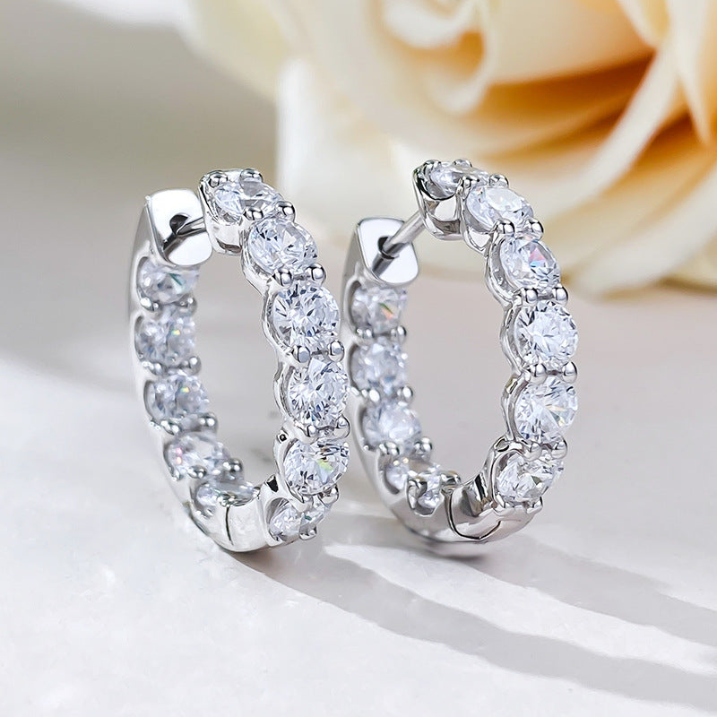 Stunning Sterling Silver Hoop Earrings