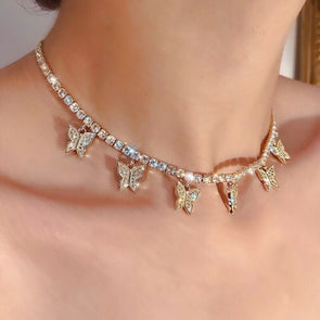 Stunning Butterfly Design Chic Necklace