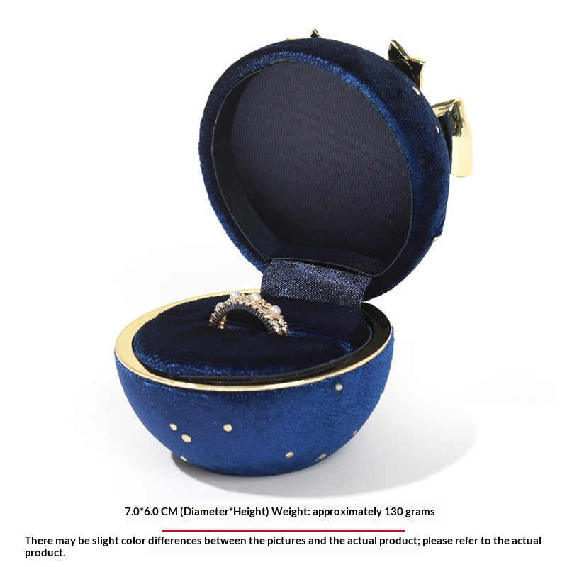 Romantic Spherical Bow-knot Jewelry Box for Ring and Necklace