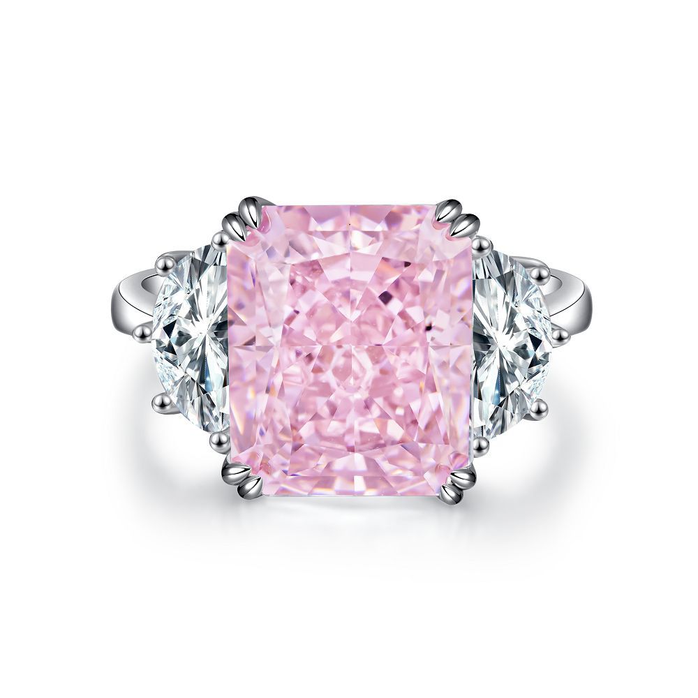 Pink Collection- Sterling Silver Engagement Ring