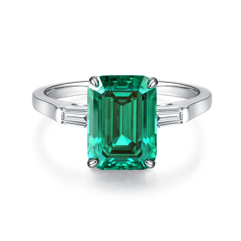 Green Collection Engagement Ring in Sterling Silver