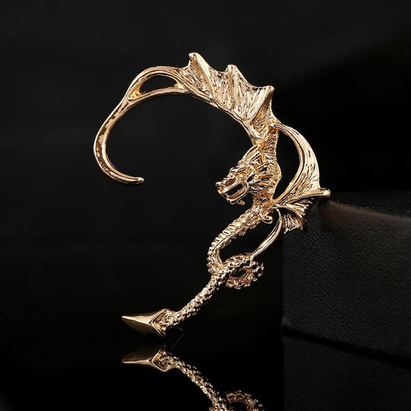 "Dark Dragon's Kiss" Twisted Elf Earrings