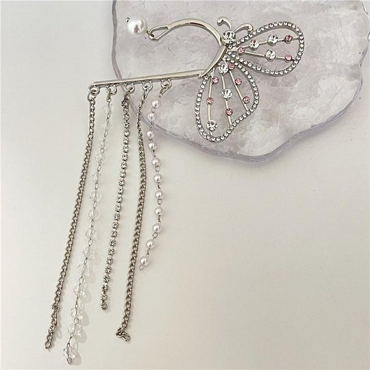 Tassel Butterfly Design Dangle Drop Earrings