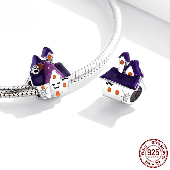 Halloween Dancing with Skeleton Pumpkin Sterling Silver Charms