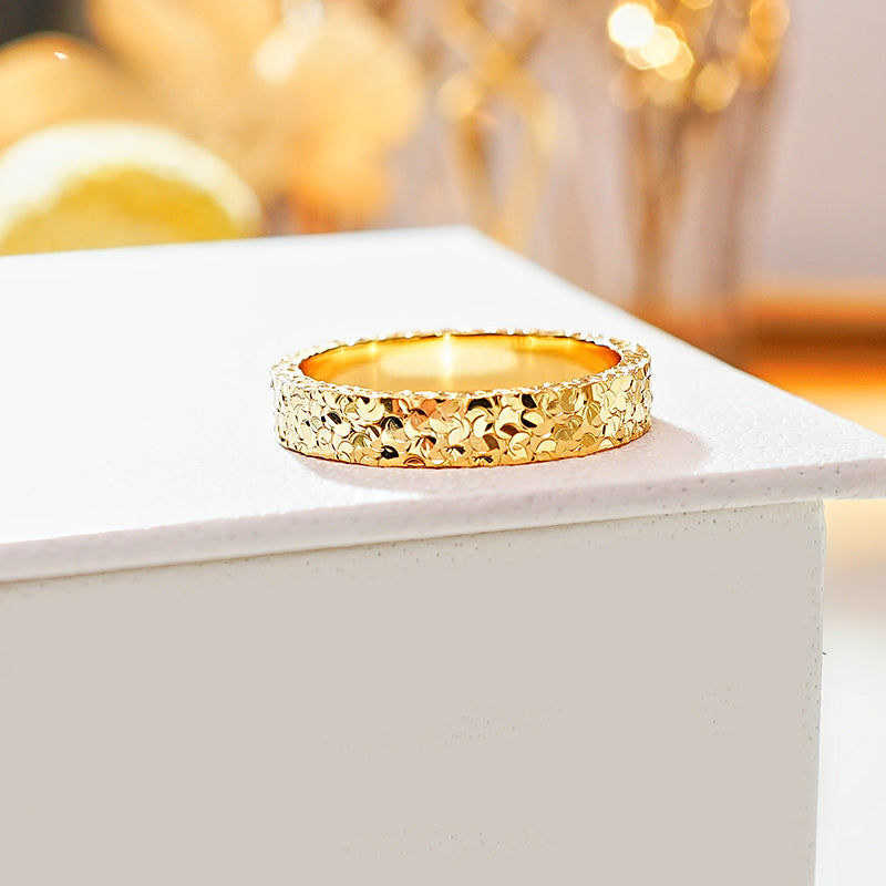 Sparkling 18K Gold Plated Band