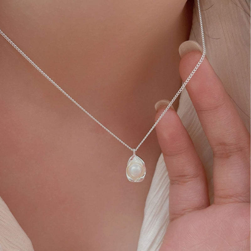 Pearl Pea Sterling Silver Necklace