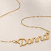 Custom Sterling Silver Name Necklace – Personalized Gift with Box Chain in Silver, Gold or Rose Gold