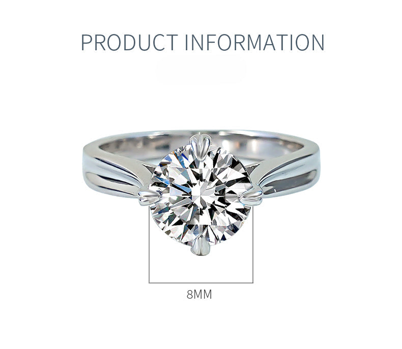 Classic 4 Prong Sterling Silver Ring