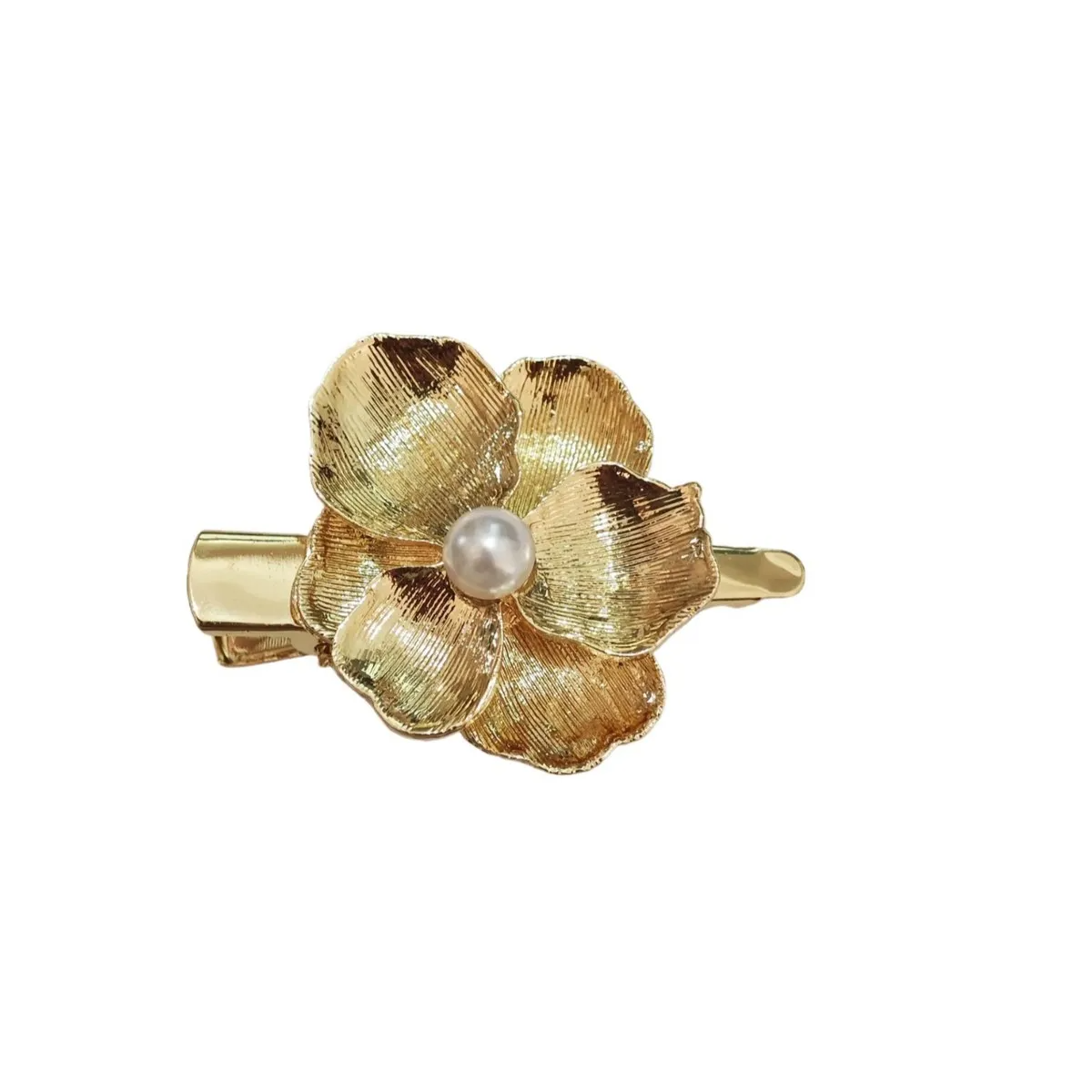 Floral Hair Clip Set ¨C 4-Piece Elegant Blooming Barrettes