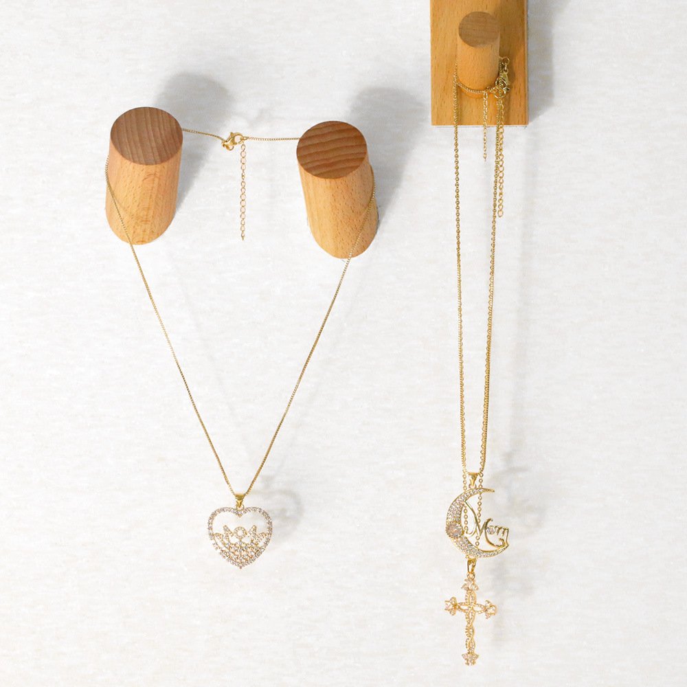 Vintage 'Mother's Day' Golden Tone Pendant Necklace