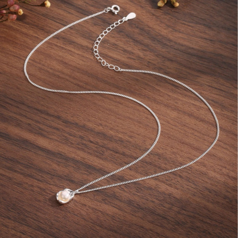 Pearl Pea Sterling Silver Necklace