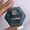 2PCS Cushion Cut Bridal Set in Sterling Silver