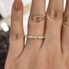 Cushion Cut Golden Tone Bridal Ring Set In Sterling Silver