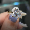 Cushion Cut Golden Tone Bridal Ring Set In Sterling Silver