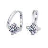 Luxury Moissanite Women Earrings In Sterling Silver