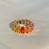 Rainbow Multicolor Eternity Band Ring