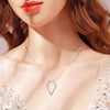 Geometric Simple Ring Holder Ring Necklace