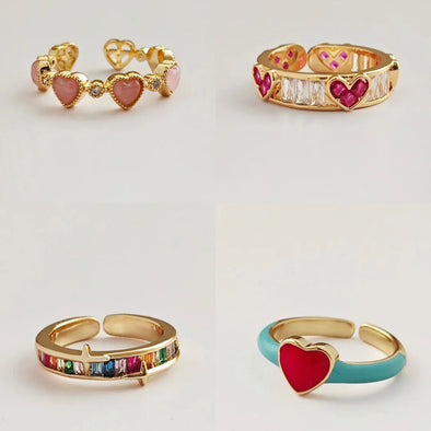 Adjustable Sweet Style Open Rings – Multiple Designs