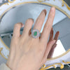 Vintage Luxury Oval Cut Paraiba Tourmaline Ring in Sterling Silver