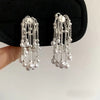 Elegant Pearl Tassel Earrings – Dainty Drop Earrings for Women