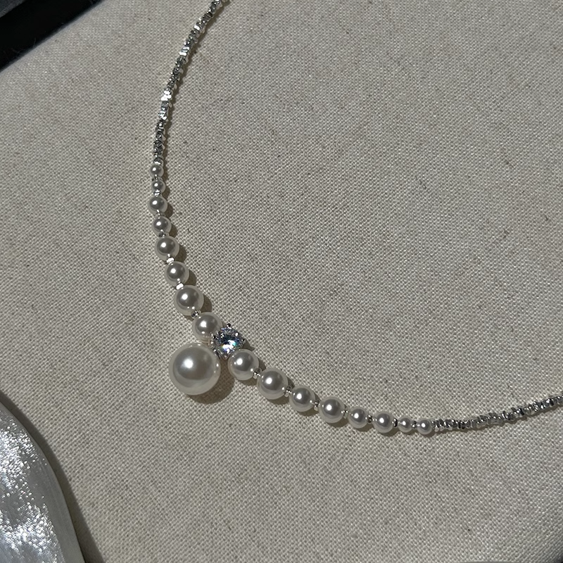 S925 Sterling Silver Pearl Necklace
