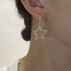 Asymmetrical Star & Moon Hoop Earrings