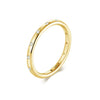 Golden Rose Golden Sterling Silver Stackable Wedding Band