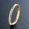 Golden Rose Golden Sterling Silver Stackable Wedding Band