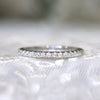 3PCS Heart Cut Wedding Band Set In Sterling Silver