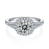 Luxury 1.5 Carat D Color Moissanite Sterling Silver Ring