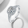 Luxury 1.5 Carat D Color Moissanite Sterling Silver Ring